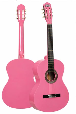 Midex CG-270PK Pembe Renk Klasik Gitar 4/4 Yetişkin Boy Sap Ayarlı Full Set