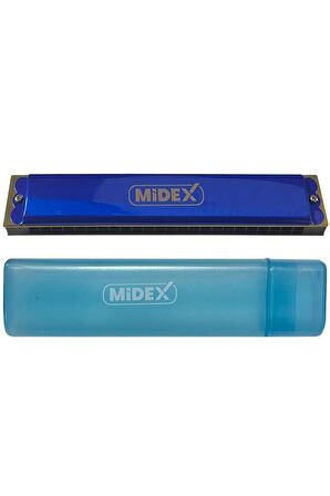 Midex HN-24BL Mavi 24 Delikli Mızıka