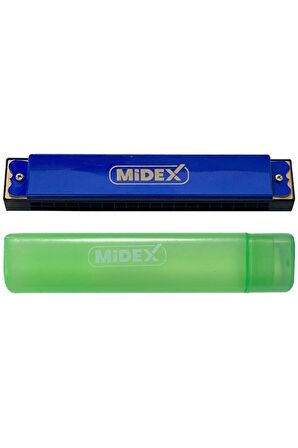 Midex HN-20BL Mavi 20 Delikli Mızıka