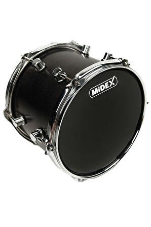 Midex DR-8BK Siyah Renk 8 İnç Bateri Davul Tom Derisi Drumhead 8'' inch (20.32 cm)