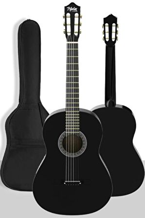 Midex CG-270BK Siyah Klasik Gitar 4/4 Yetişkin Boy Sap Ayarlı Full Set