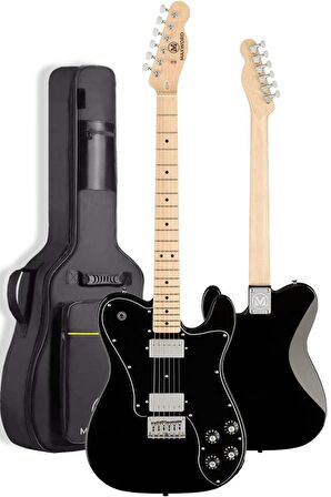 Maxword TLX-60BK Telecaster Maple Klavye HH Profesyonel Elektro Gitar