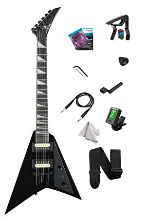 Maxword DG-28BK V Kasa Gül Klavye 2x Zebra Humbucker Manyetik Yüksek kaliteli Elektro Gitar