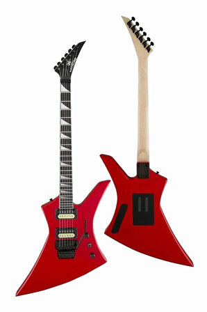 Maxword DG-34RD Kelly Kasa Floyde Rose 2x Zebra Humbucker Manyetik Elektro Gitar