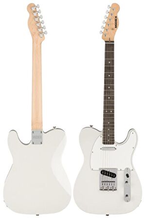 Midex TLX-50WH Tele Kasa Gül Klavye 2 Single-Coil Manyetik Elektro Gitar