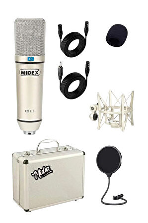 Stüdyo Ekipmanları Private Paket-3 CX1 Mikrofon VS15 Ses Kartı Stüdyo Kayıt Seti
