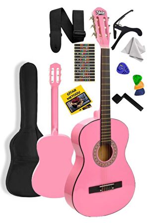 Midex CG-36PK Kaliteli 36 İnç 3/4 Juniur Çocuk Gitarı 8-12 Yaş Arası (Çanta Askı Capo Nota Sticker Pena Metod)