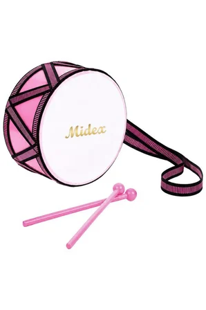 Midex Orf-TF-20PK Örf Aletleri Askılı Pembe Çocuk Davulu