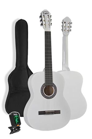 Midex CG-34WH-PAK Kaliteli 34 İnç 1/2 Juniur Çocuk Gitarı Seti 4-8 Yaş Arası (Tuner Çanta Capo Askı Nota Sticker Pena Metod)