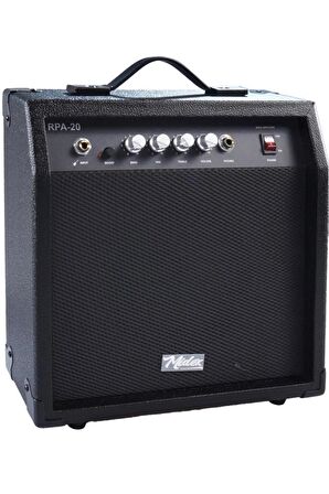 Midex RPA-20BK Bas Gitar Amfisi 20 WATT Gain Özelliği Kulaklık Çıkışı