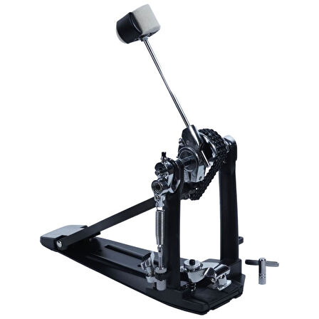 Midex PD-12 Bateri Davul Single Kick Pedalı Çift Zincirli Ayarlanabilir Stabilizatör