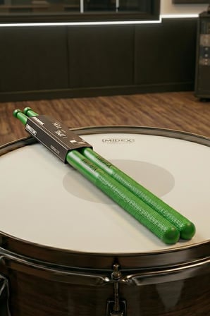 Midex GFK-801GR 5A Bateri Baget Kırılmaz Polyemid Yeşil Renk Davul Bageti 5A Drumsticks