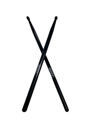 Midex GFK-801BK 5A Bateri Baget Kırılmaz Polyemid Siyah Renk Davul Bageti 5A Drumsticks