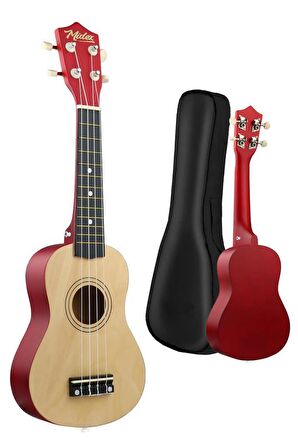 Midex UKX-901NT Naturel Soprano Ukulele (Askı Çanta Metod Pena)