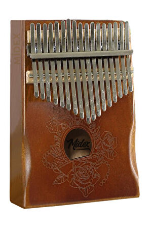 Midex KLX-990 Ahşap Gerçek Ağaç Kaliteli Kalimba 17 Tuşlu Full Set