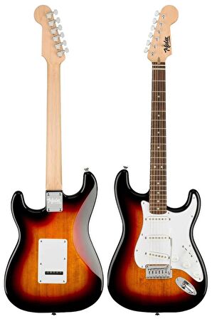 Midex RPH-30SB Gül Klavye Strat Kasa SSS Elektro Gitar Seti