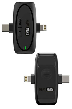 Hepa Merz S-45 Yüksek Kaliteli Kablosuz Yaka Mikrofonu (Lightning ve Type-c)