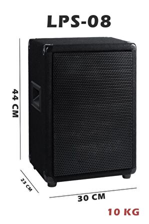 Lastvoice LPS-08 Ahşap Profesyonel Kabin Hoparlör 8'' 350W