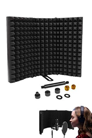 Midex PF-53 Mikrofon Ses Yalıtım İzolasyon Paneli METAL 35x28 cm