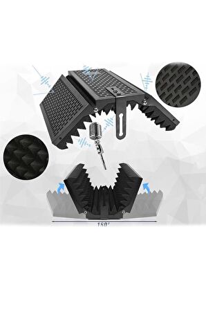 Midex PF-53 Mikrofon Ses Yalıtım İzolasyon Paneli METAL 35x28 cm