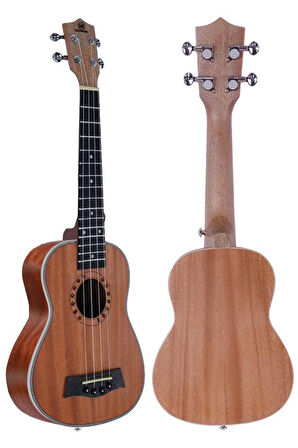 Maxword MU-21 PRO Yüksek Kaliteli Maun Soprano Ukulele Seti