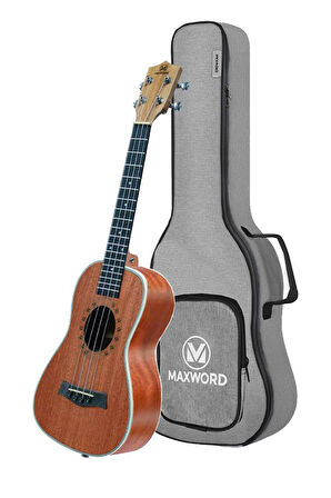 Maxword MU-24 PRO Yüksek Kaliteli Maun Concert Ukulele Seti