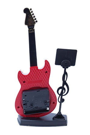 Rennes RGV-B43YN Elektro Gitar Görünümlü Dekoratif Masa Saati (22x8cm)