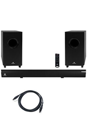 Maxword SLC-270BT Optik Çıkış 4.2.2 Kanal Soundbar TV Ses Sistemi + Çift Subwoofer 270W+230W