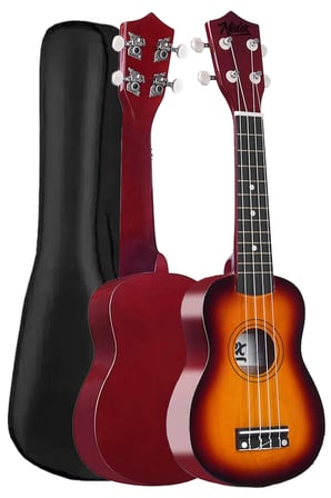 Midex UKX-901SB Sunburs Soprano Ukulele (Askı Çanta Metod Pena)