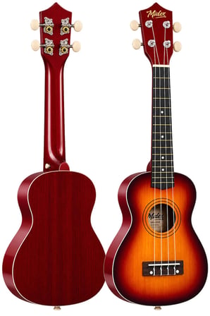 Midex UKX-233SB Sunburs Concert Ukulele (Askı Çanta Metod Pena)