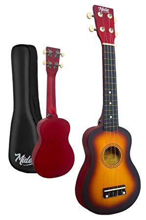 Midex UKX-233SB Sunburs Concert Ukulele (Askı Çanta Metod Pena)