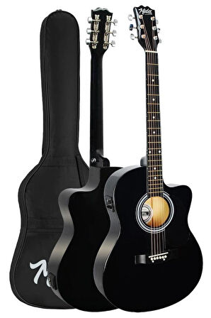 Midex RG-560BK Pack Siyah Elektro Akustik Gitar Full Set Ekolayzerli 40 İnç 4/4 Yetişkin