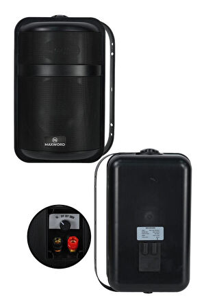 Maxword MDS-106TB Yüksek Kaliteli 250W 6.5 İnç 16 ohm/100V İki Yollu Duvar Tipi Sütun Hoparlör