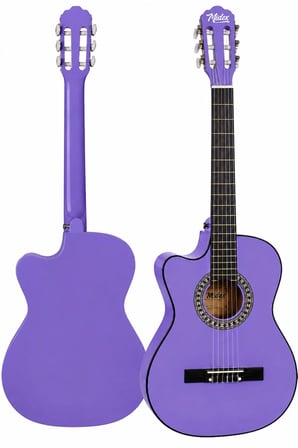 Midex CG-396PU SOLAK Klasik Gitar Lila Renk Full Set Sap Ayarlı 4/4 yetişkin Boy