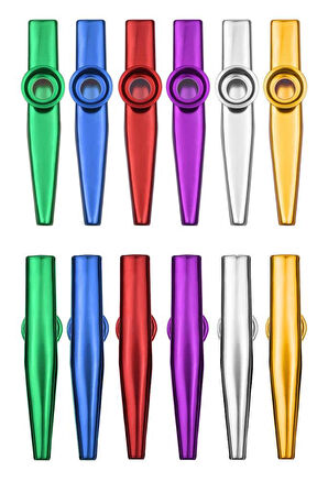 Midex KZ-25X Renkli Full Set Plastik Kazoo (6 Adet)