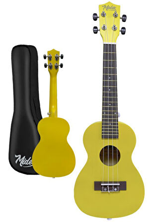 Midex UKX-233YLW Sarı Concert Ukulele (Askı Çanta Metod Pena)