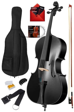 Midex GT-124BK Profesyonel Üst Kalite Siyah Çello Viyolonsel