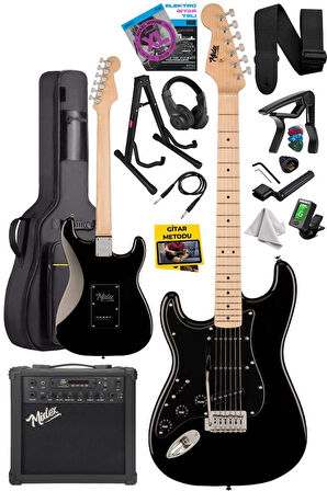 Midex RPH-31BK-25AMP Solak Elektro Gitar 25W Amfili Full Set