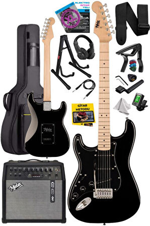 Midex RPH-31BK-50AMP Solak Elektro Gitar 50W Amfili Full Set