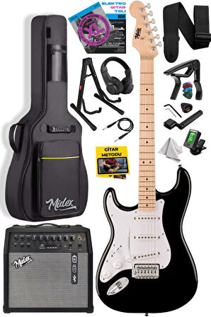 Midex RPH-31WB-50AMP Solak Elektro Gitar 50W Amfili Full Set