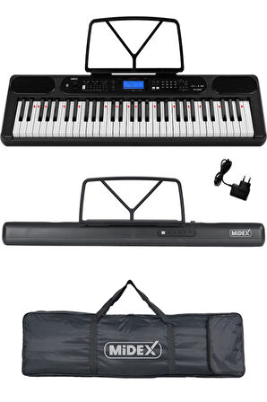 Midex PS-5200BK-H Pro Org 61 LED Işıklı Tuş Hassasiyetli Bluetooth Midi Kulaklık