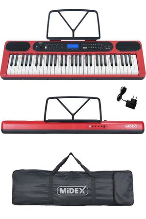 Midex PS-5200RD-H Pro Org 61 LED Işıklı Tuş Hassasiyetli Bluetooth Midi Kulaklık