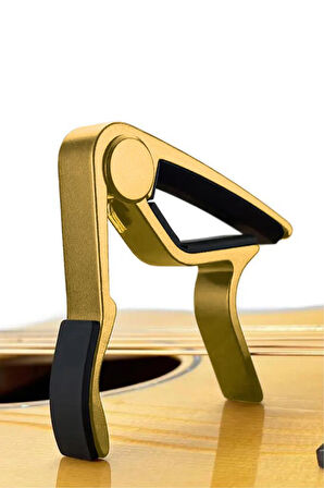 Lastvoice LCT-90GLD Gitar Capo Metal Kapo Kaliteli 5 Adet Pena Hediye