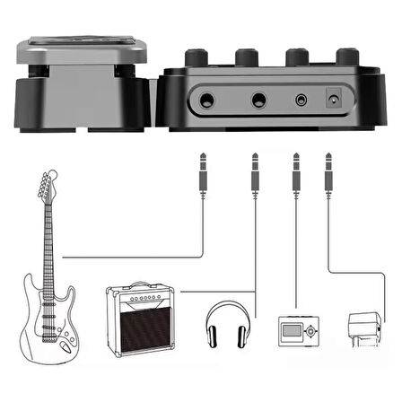 Nux MG-100 Multi-Efekt Gitar Efekt Pedalı Gitar Prosesörü