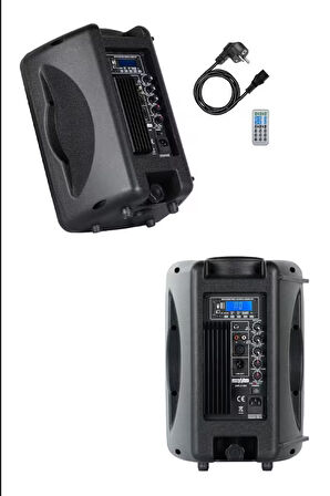 Lastvoice Ample-08A Aktif Kabin Hoparlör 8 İnç 450 Watt Bluetooth Usb