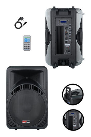 Lastvoice LS-P2915 Portatif Taşınabilir Mikrofonlu Şarjlı Ses Sistemi Hoparlör 15 İNÇ 850 WATT