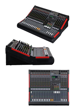 Maxword DC16-PRO 2x99 DSP Efekt Ses Mikseri 16 Kanal Deck Mixer