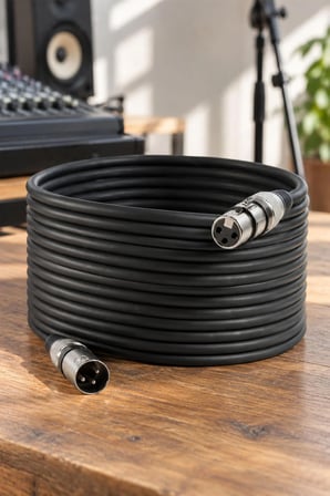 Midex MXL-20M-BK Kaliteli XLR TO XLR 20 mt. Mikrofon Kablosu