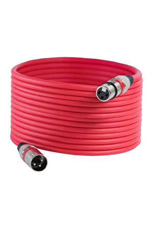 Midex MXL-20M-RD Kaliteli XLR TO XLR 20 mt. Mikrofon Kablosu