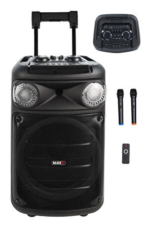 Midex 1300 Watt Ekholu Kablosuz Mikrofonlu Şarjlı Mevlüt Anfisi MXR-1300 (Bluetoth Usb)